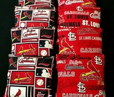 8 CORNHOLE BEAN BAGS made w St. Louis Cardinals fabric STL ACA Regulation