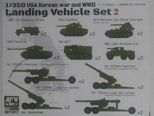 Afv 1350 Scale Kit Se73517 Us Korean War And Ww2 Landing Vehicle Set. Afv 1350 Scale Kit Se73517 Us Korean War And Ww2 Landing Vehicle Set.