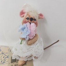 Vintage Annalee Bride Mouse Doll 3" Mobilitee New w/Tags 1998 New Hampshire