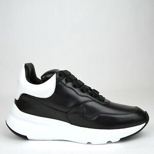 womens black and white alexander mcqueen's