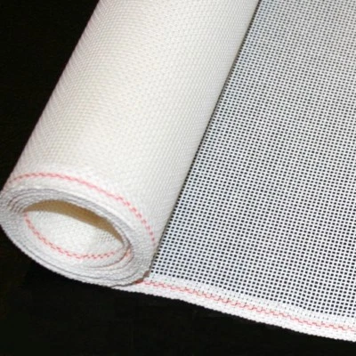 Mono Deluxe Blank Needlepoint Canvas WHITE Orange-LN Zweigart 18x20" or 1/4 yard