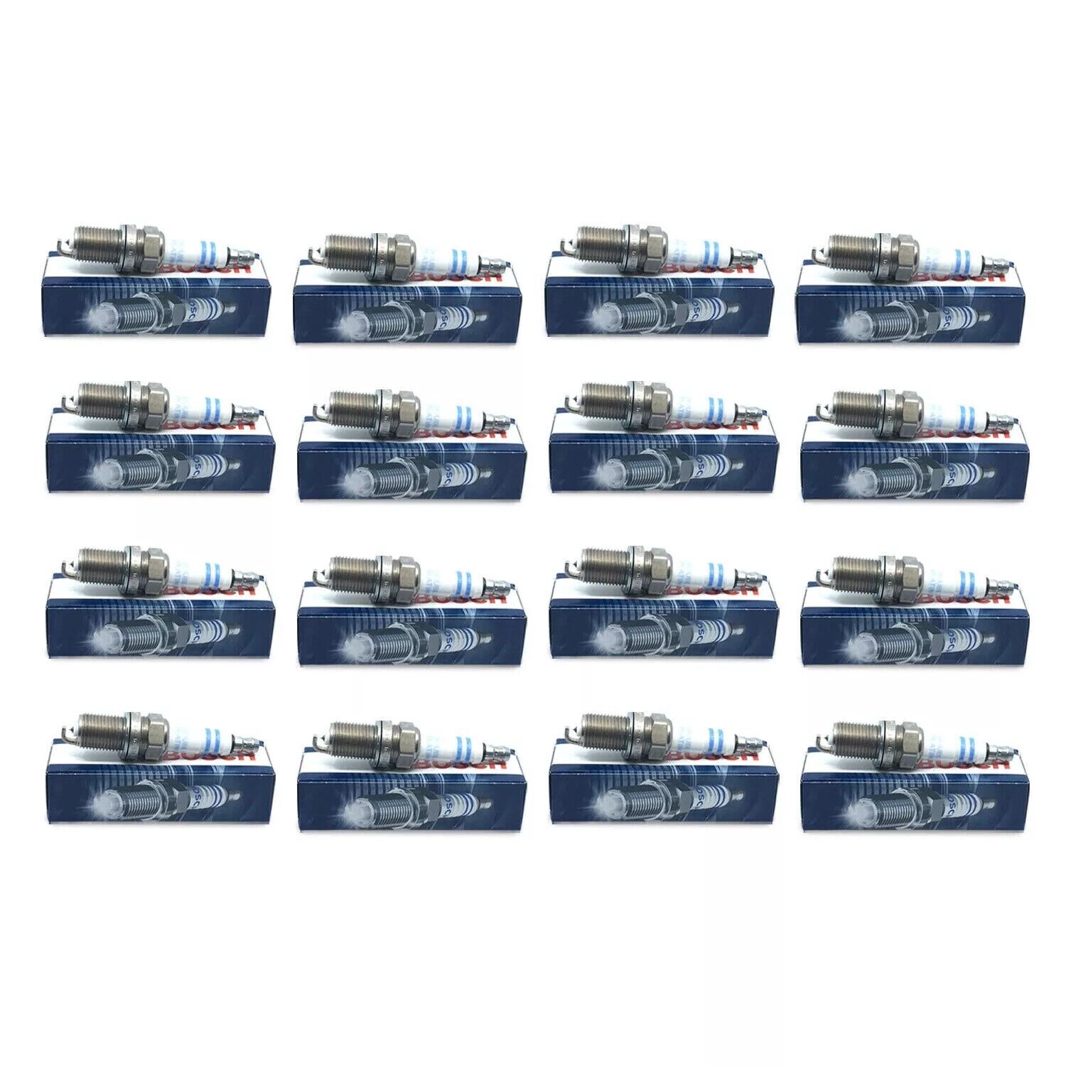 Mercedes-Benz 16 Piece Spark Plug Set - BOSCH - 0242230500, FR8DPP33, 7422
