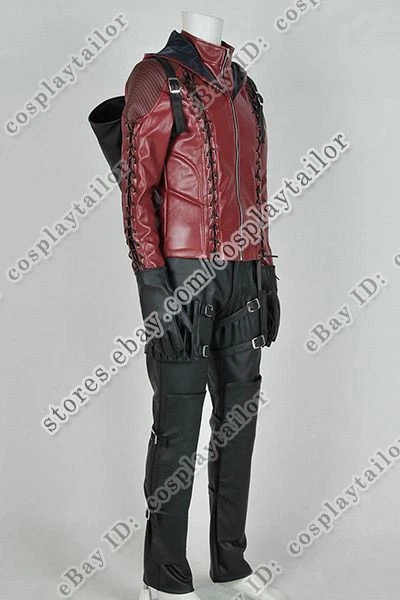 Flecha Verde Temporada 3 Flecha Roja Juegos con disfraces Roy Harper Disfraz Halloween Fiesta Traje Foto 4 de 4