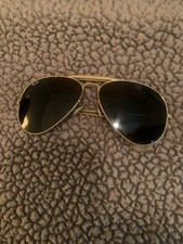 62-14 VINTAGE B L RAY BAN G15 UV ARISTA LARGE OUTDOORSMAN II AVIATOR SUNGLASSES
