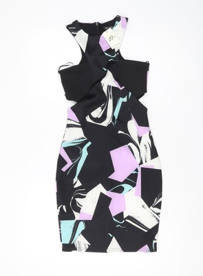 Miss Selfridge Bodycon-Damenkleid Mehrfarbig Größe 4
