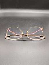 Vera Bradley VBALYSSA Botanical Paisley Pink Eyeglass Frames 55-16-135 Good Cond