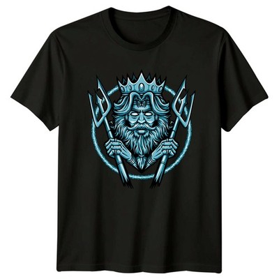 Ozeankönig Poseidon Griechische Mythologie Herren T-Shirt Meeresgott Mythologie Vatertag