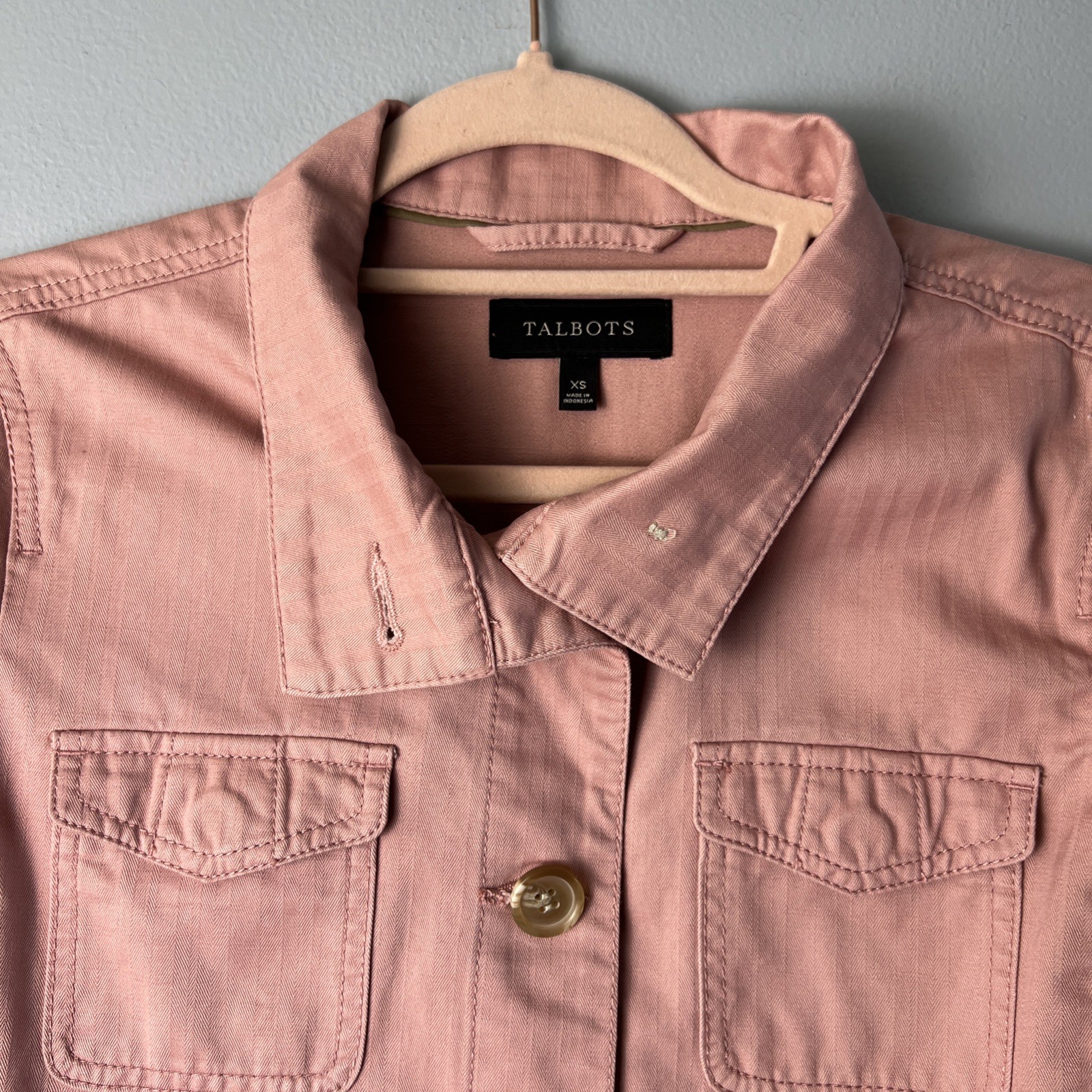 Talbots Utility Field Jacket Button LongSleeve Po… - image 16