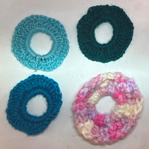 Homemade scrunchies four a pack ￼