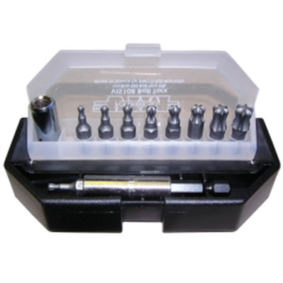  VIS108 VIM Tools Ball TORX Bit Set, 11 Piece T10 Thru T50, 1/4Mag.Driver & Bit 