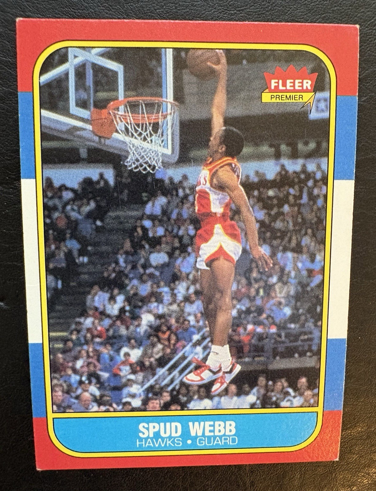 1986 Fleer Spud Webb #120 Rookie Hawks