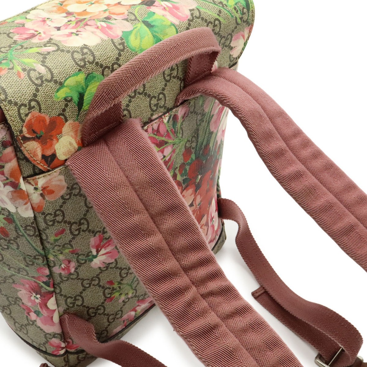 GUCCI GG Blooms Supreme Backpack Rucksack Daypack Flower Beige Pin