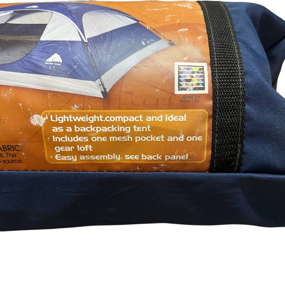 Tienda de campaña para mochileros con cúpula para 2 personas senderismo al aire libre Ozark Trail 7x7 Foto 4 de 4