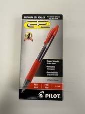 Pilot G2 Gel Ink Pen Blue, Black, Red, 12-Pack, Retractable, Refillable, 0.7mm