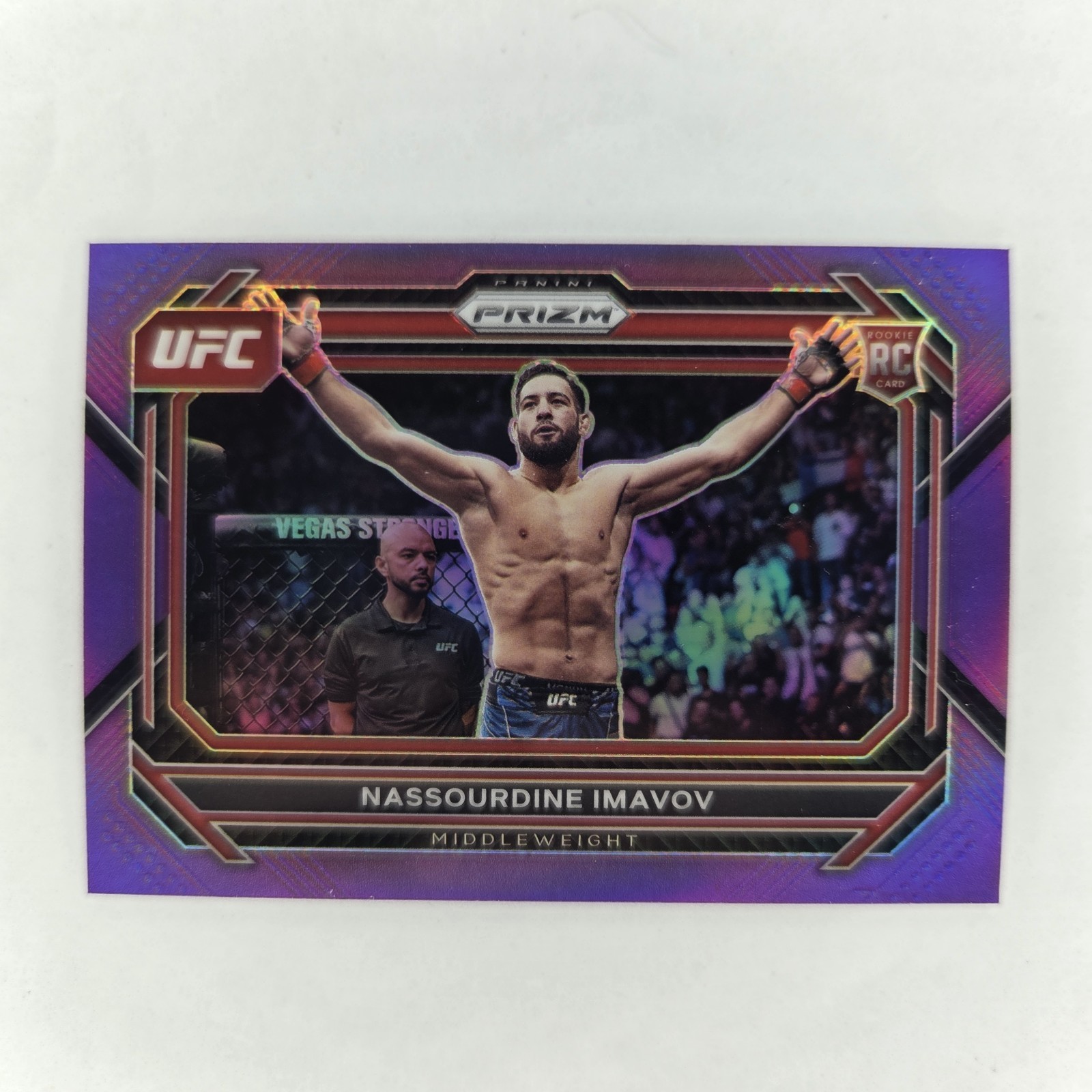 2023 Panini Prizm UFC Nassourdine Imavov Purple Parallel /149 Rookie RC #39