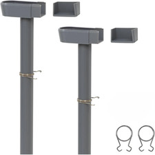 Greenhouse Guttering Downpipe Rainwater Drain Kit Pk 2 - 35mm Water Butt Divert