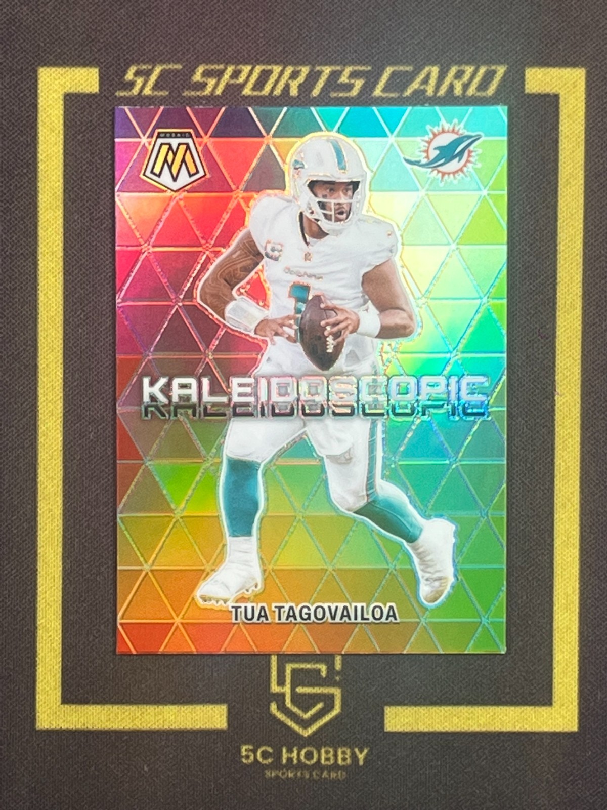 2024 Panini Mosaic Football SSP Case Hit Kaleidoscopic Tua Tagovailoa FC22