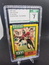 1990 Topps - 1000 yd. Club Jerry Rice #1 With Disclaimer Two Stars on Back