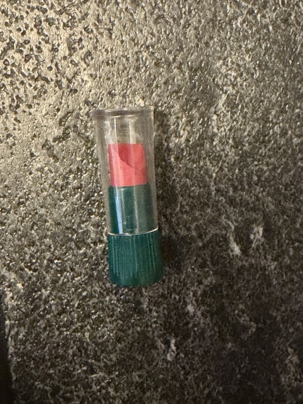 Vintage Avon Rose Pink Lipstick Sample Green Tube New Old Stock
