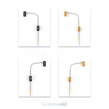 2PCS HO/OO 1:87 Scale Miniature LED Traffic Lights Street Scenery Model Decor