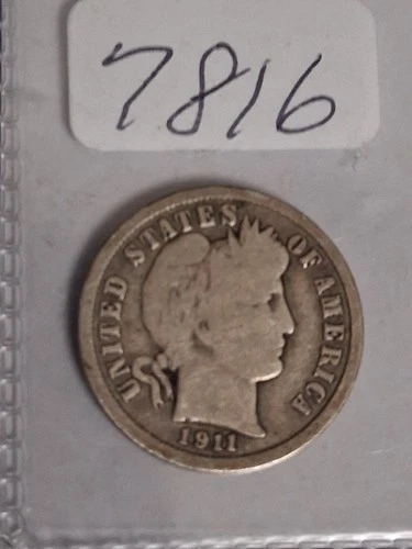 1911 P BARBER DIME