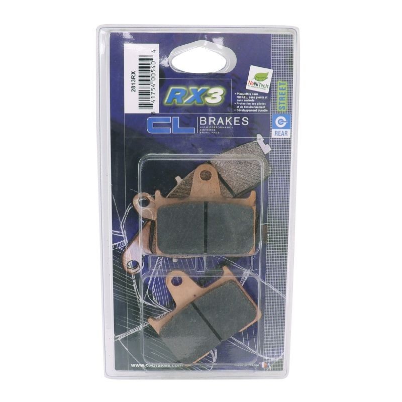 Plaquettes de frein AR CL Brakes 2813RX pour moto Honda et Suzuki