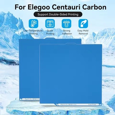 Cool Plate Double Sided Build Plate for Elegoo Centauri Carbon 3D Printer PEI
