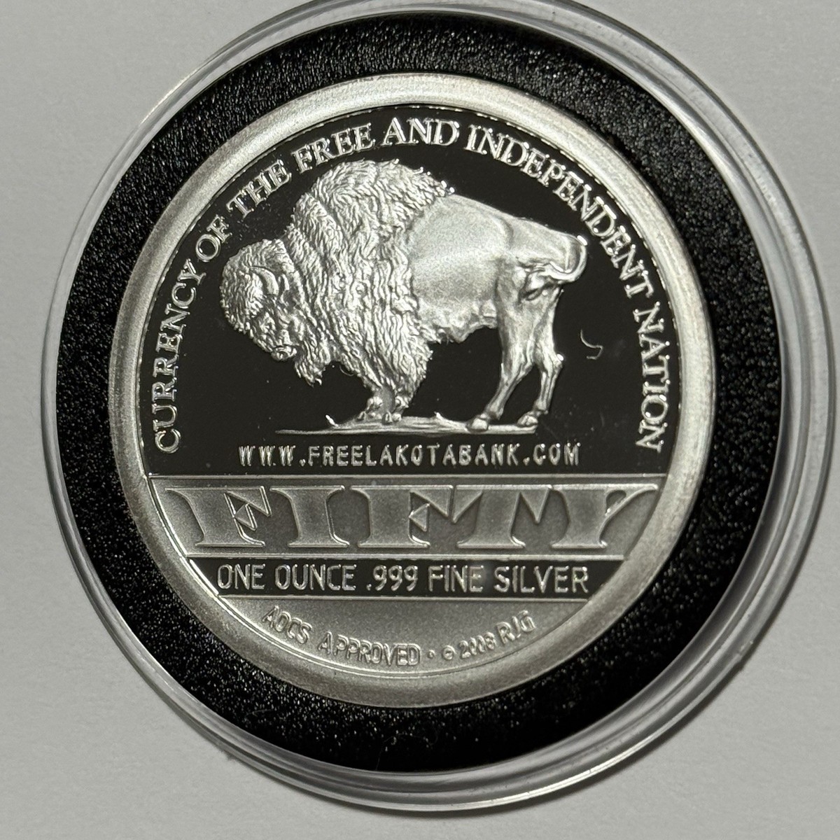 2009 Lakota Crazy Horse Indian Warrior Coin 1 Troy Oz .999 Fine