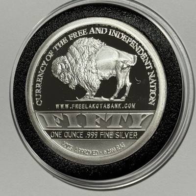 2009 Lakota Crazy Horse Indian Warrior Coin 1 Troy Oz .999 Fine