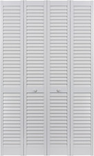 SEALP48 Seabrooke PVC Louvered  Panel Interior Bifold Door, 80 In. X 48 In., Wh