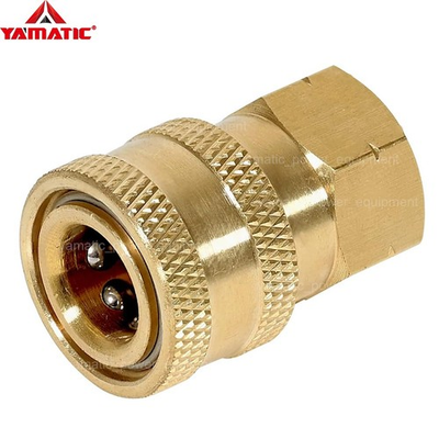 #ad YAMATIC 1 4#x27;#x27; Quick Connect Pressure Washer Adapter Solid Brass $10.00