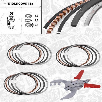 3x Kolbenringsatz STD für SEAT SKODA VW 1.2 1.4 1.6 16V POLO ANM BBM BZG CGPA