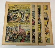 1960 six page cartoon story~ HARVEST TIME CELEBRATIONS Thanksgiving