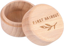 Memorial Box Engraved Wooden round Newborn Wood Case Baby Keepsake Tooth Box Fet