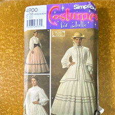 Simplicity 4900 Womens Costume Dress Sewing Pattern Uncut N5 Sizes 10-18, 2004