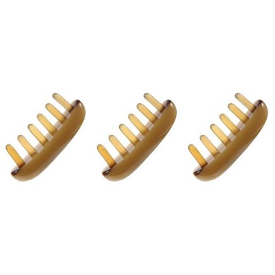  3 Pieces Kopfhaut Massag Kamm Guasha -Werkzeug Kopfhautmassagekamm