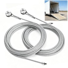 2PCS 150"/12.5ft Enclosed Trailer Ramp Door Cables