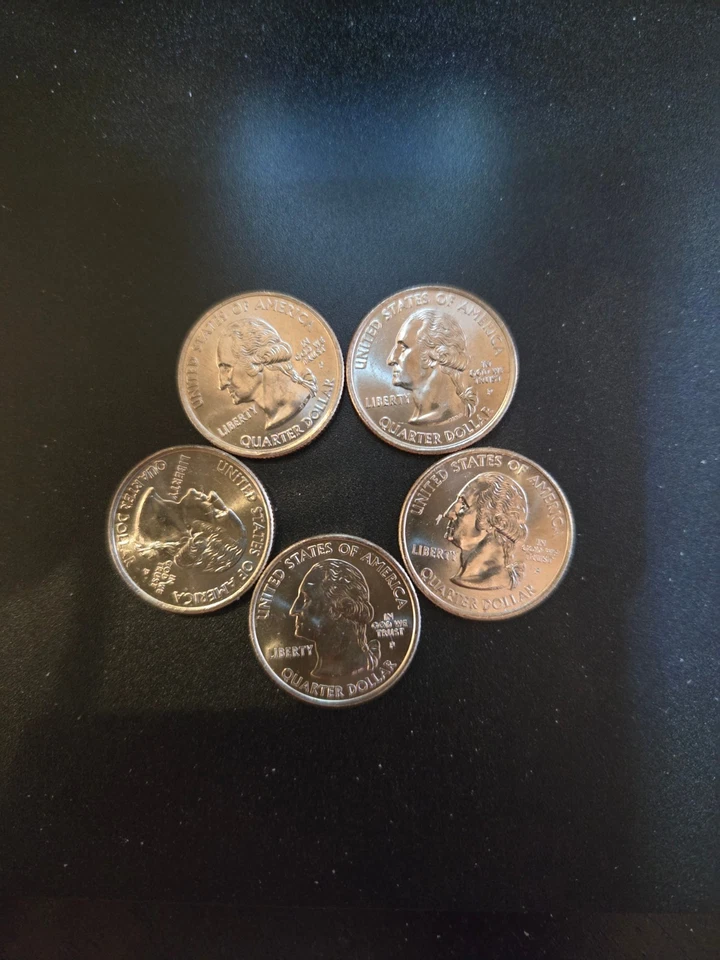 5 2008 P Alaska Washington State Quarter Extra Bear Claw Die Chip Reverse Error - Image 2 of 4