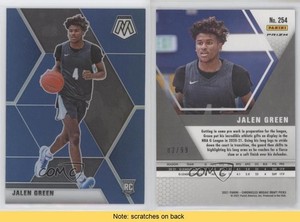 2021-22 Panini Chronicles Draft Picks Mosaic Blue /99 Jalen Green #254 Rookie RC