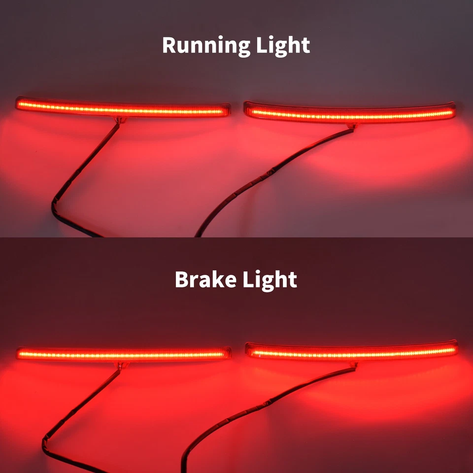 LED Fender Blades Brake Tail Lights w/ Red Lens Fit For Harley Touring 2009-2023 - Image 2 of 4