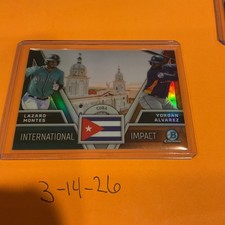 2024 Bowman Chrome International Impact Lazaro Montes Yordan Alvarez #II-14