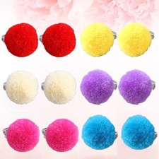 6 Pairs Little Girl Dangle Earrings Cuffs for Teen Girls