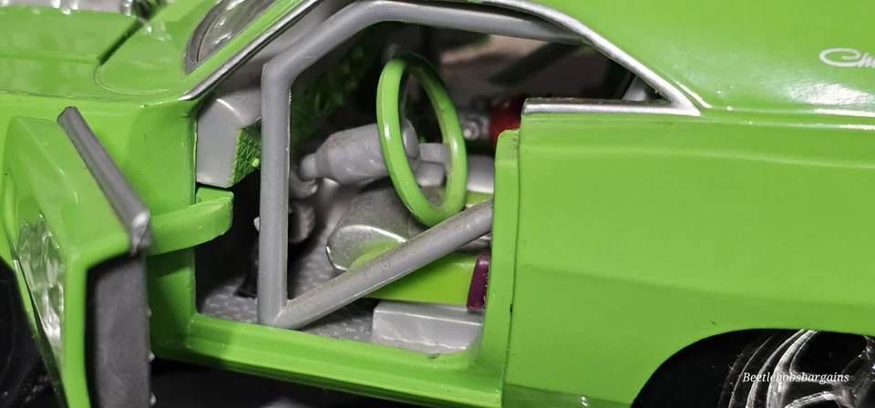 Vntg Muscle Machines 1969 Dodge Charger R/T 1:24 Scale Diecast Car NO BOX - Image 4 of 4