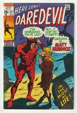 Daredevil Number 57 October 1969 Marvel Comics Deaths Head