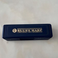HOHNER Blues Harp MS Diatonische Mundharmonika Chrom Holz mit Koffer