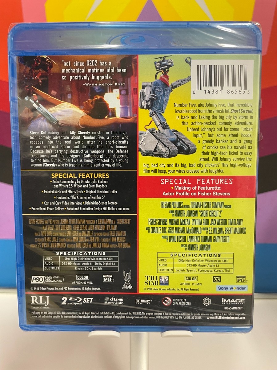 Short Circuit/Short Circuit 2 (Blu-ray Disc, 2013, 2-Disc