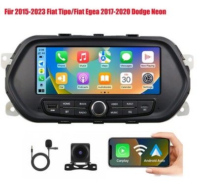 Carplay Android 15 Autoradio WIFI GPS Navi Für FIAT TIPO EGEA 2015-2017 64GB RDS