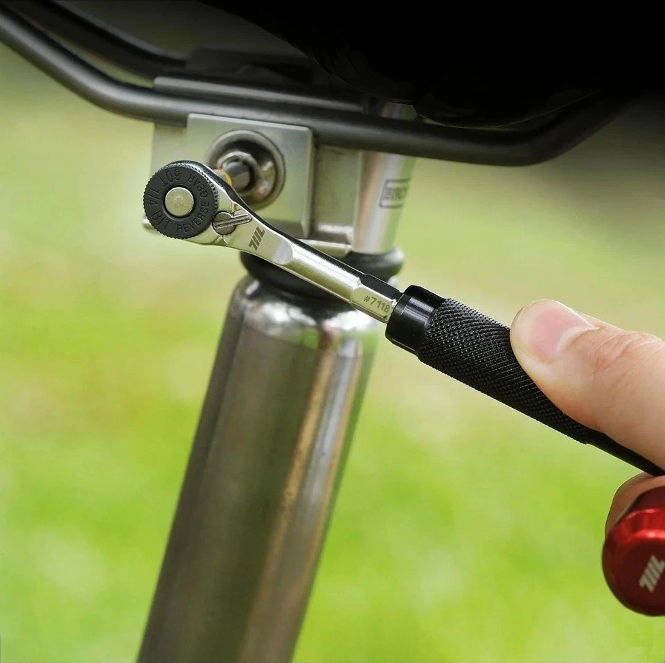 Hex End EDC Ratchet Wrench and 8 PCS 50Mm Bit Bundle - Accessory for Tools with - Image 2 of 4