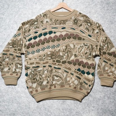 VTG Jacques Journee 100% Wool Sweater XL 3D Textured Streetwear 90s Australian