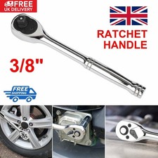 Professional 3/8" Drive Ratchet Handle Quick Release Reversible Socket Wrench UK